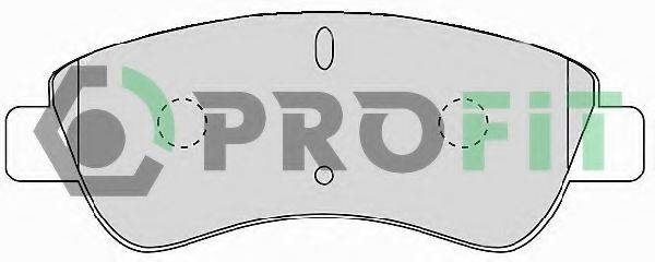 PROFIT 50001399 Комплект гальмівних колодок, дискове гальмо