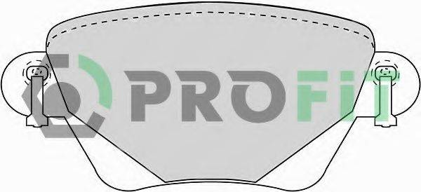 PROFIT 50001416 Комплект гальмівних колодок, дискове гальмо