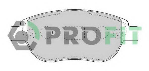 PROFIT 50001476 Комплект гальмівних колодок, дискове гальмо