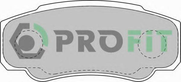 PROFIT 50001480 Комплект гальмівних колодок, дискове гальмо