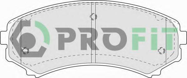 PROFIT 50001603 Комплект гальмівних колодок, дискове гальмо