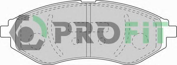 PROFIT 50001699 Комплект гальмівних колодок, дискове гальмо