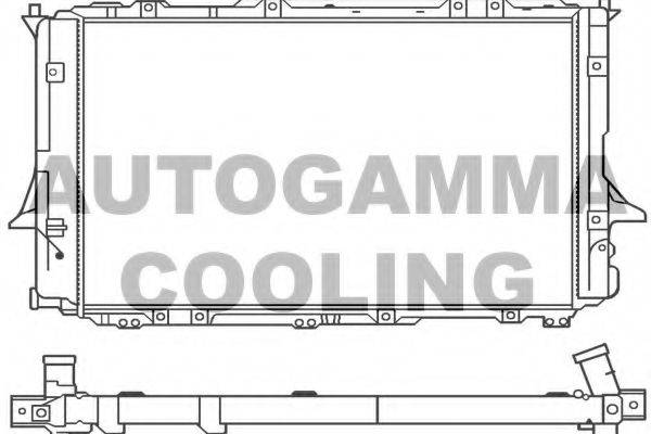 AUTOGAMMA 100059 Радіатор, охолодження двигуна