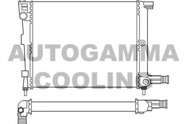 AUTOGAMMA 100153 Радіатор, охолодження двигуна