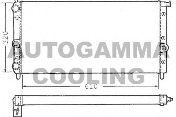 AUTOGAMMA 100285 Радіатор, охолодження двигуна