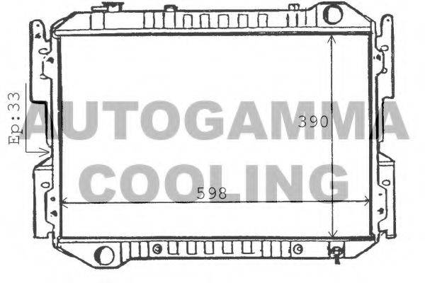 AUTOGAMMA 100510 Радіатор, охолодження двигуна