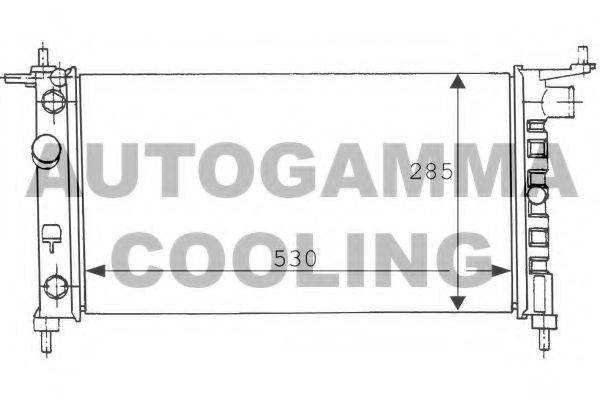 AUTOGAMMA 100676 Радіатор, охолодження двигуна