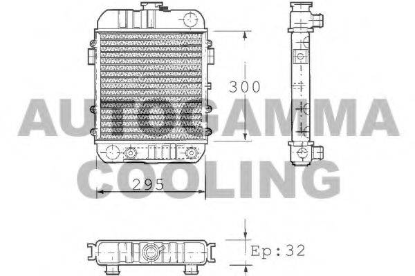 AUTOGAMMA 100681 Радіатор, охолодження двигуна