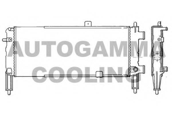 AUTOGAMMA 100704 Радіатор, охолодження двигуна