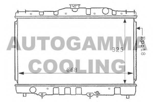 AUTOGAMMA 100996 Радіатор, охолодження двигуна