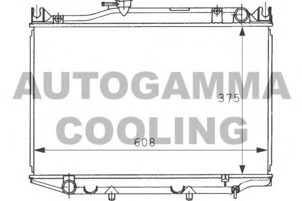 AUTOGAMMA 101007 Радіатор, охолодження двигуна