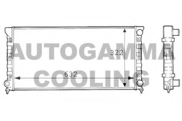 AUTOGAMMA 101072 Радіатор, охолодження двигуна