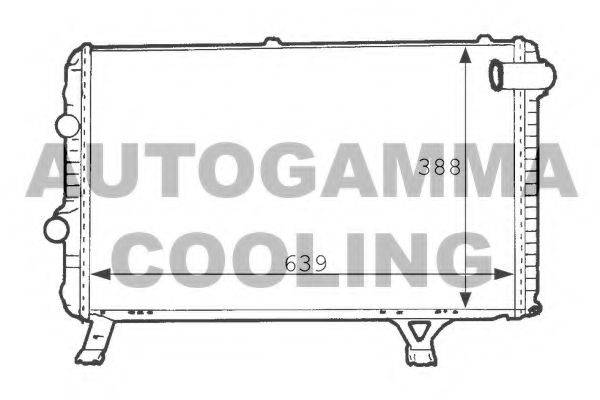 AUTOGAMMA 101235 Радіатор, охолодження двигуна