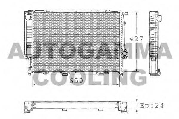 AUTOGAMMA 101367 Радіатор, охолодження двигуна