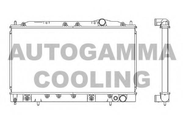 AUTOGAMMA 103163 Радіатор, охолодження двигуна