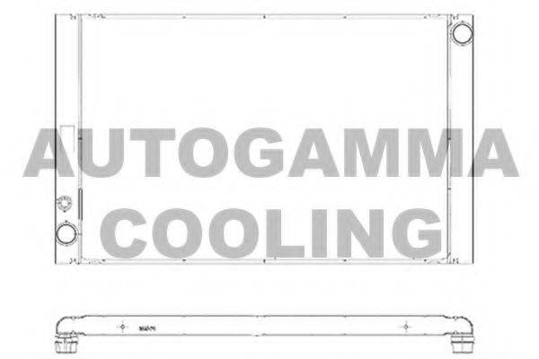AUTOGAMMA 103374 Радіатор, охолодження двигуна