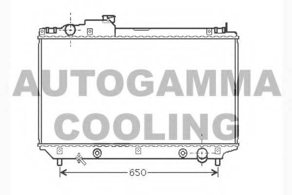 AUTOGAMMA 104283 Радіатор, охолодження двигуна