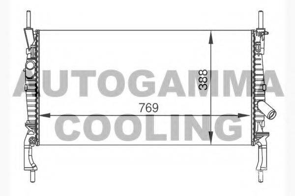 AUTOGAMMA 104643 Радіатор, охолодження двигуна