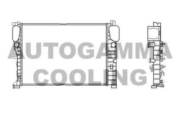 AUTOGAMMA 104801 Радіатор, охолодження двигуна