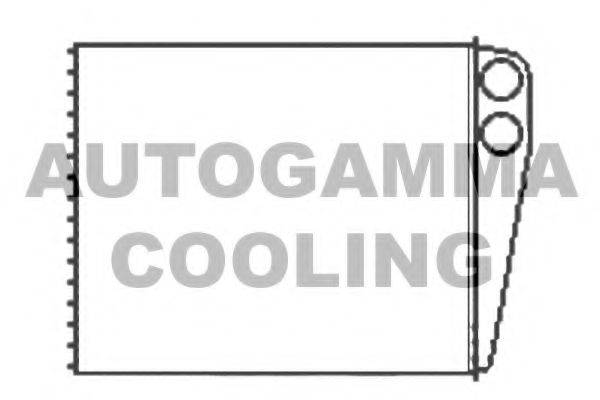 AUTOGAMMA 104880 Теплообмінник, опалення салону