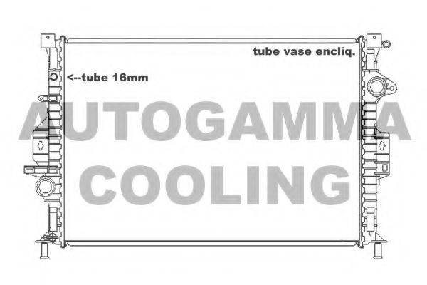 AUTOGAMMA 105161 Радіатор, охолодження двигуна