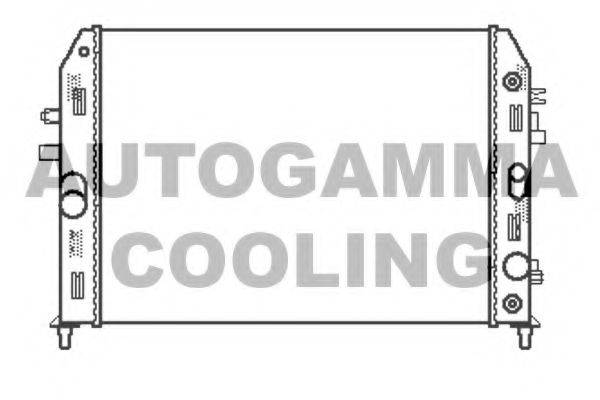 AUTOGAMMA 105168 Радіатор, охолодження двигуна