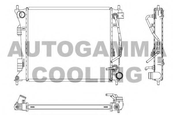 AUTOGAMMA 107353 Радіатор, охолодження двигуна