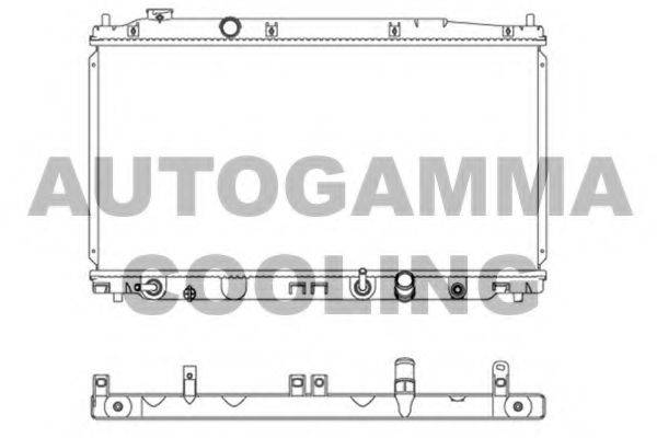 AUTOGAMMA 107452 Радіатор, охолодження двигуна