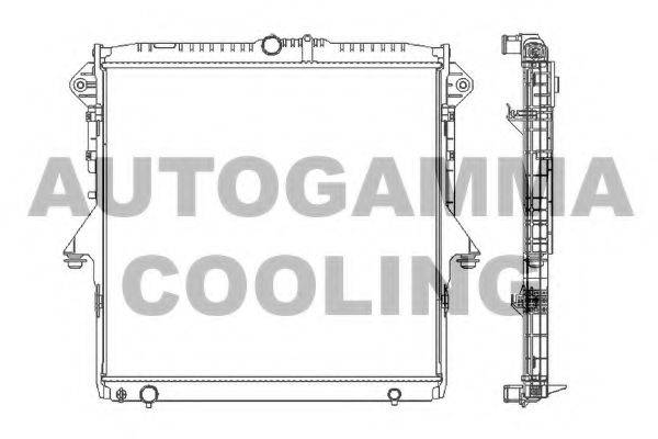 AUTOGAMMA 107401 Радіатор, охолодження двигуна