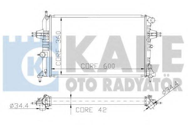 KALE OTO RADYATOR 141000 Радіатор, охолодження двигуна