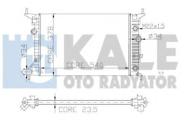 KALE OTO RADYATOR 151200 Радіатор, охолодження двигуна