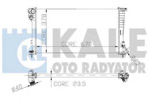KALE OTO RADYATOR 160900 Радіатор, охолодження двигуна