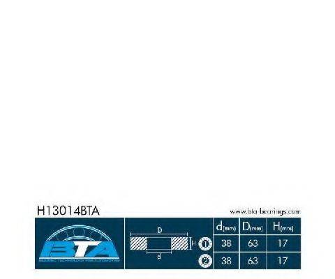 BTA H13014BTA Комплект підшипника маточини колеса