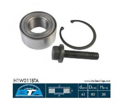 BTA H1W011BTA Комплект підшипника маточини колеса
