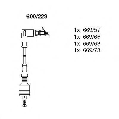 BREMI 600223 Комплект дротів запалювання