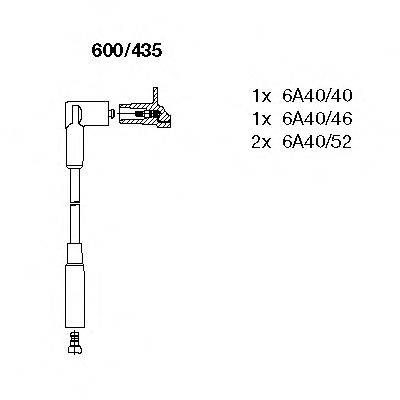 BREMI 600435 Комплект дротів запалювання