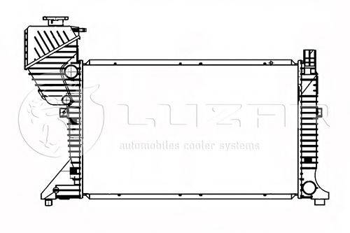 LUZAR LRC1550 Радіатор, охолодження двигуна