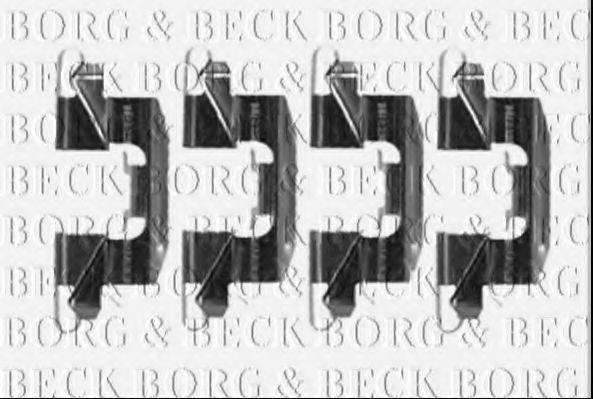 BORG & BECK BBK1245 Комплектуючі, колодки дискового гальма
