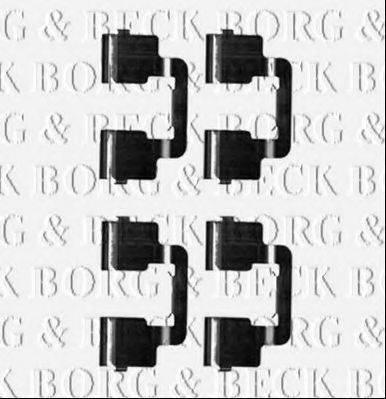 BORG & BECK BBK1250 Комплектуючі, колодки дискового гальма