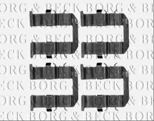 BORG & BECK BBK1289 Комплектуючі, колодки дискового гальма