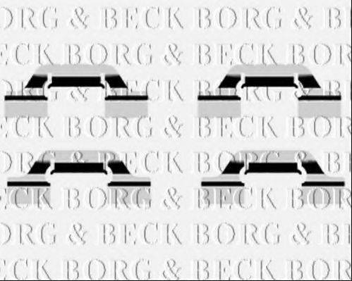 BORG & BECK BBK1336 Комплектуючі, колодки дискового гальма