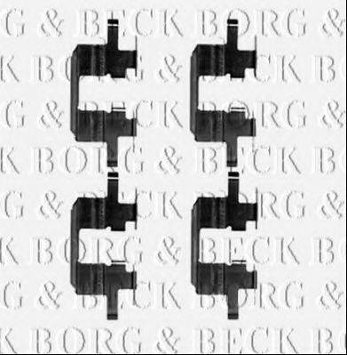 BORG & BECK BBK1385 Комплектуючі, колодки дискового гальма