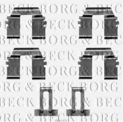 BORG & BECK BBK1476 Комплектуючі, колодки дискового гальма