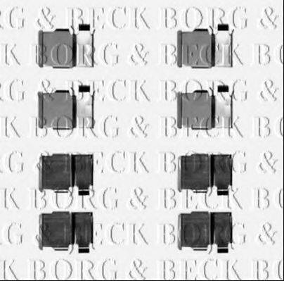 BORG & BECK BBK1497 Комплектуючі, колодки дискового гальма
