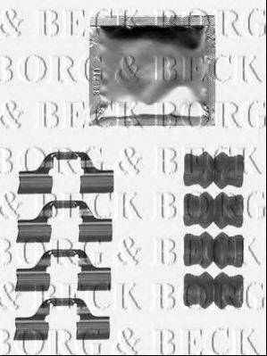 BORG & BECK BBK1509 Комплектуючі, колодки дискового гальма