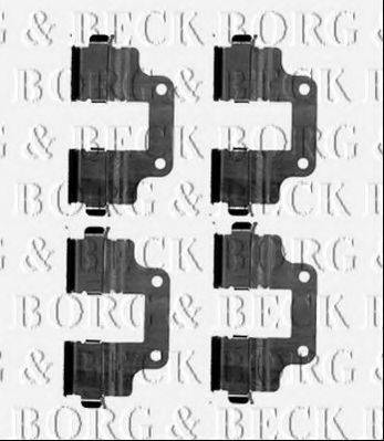 BORG & BECK BBK1543 Комплектуючі, колодки дискового гальма