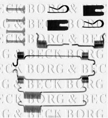 BORG & BECK BBK6141 Комплектуючі, колодки дискового гальма
