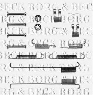 BORG & BECK BBK6142 Комплектуючі, колодки дискового гальма