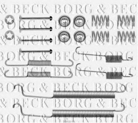 BORG & BECK BBK6144 Комплектуючі, колодки дискового гальма