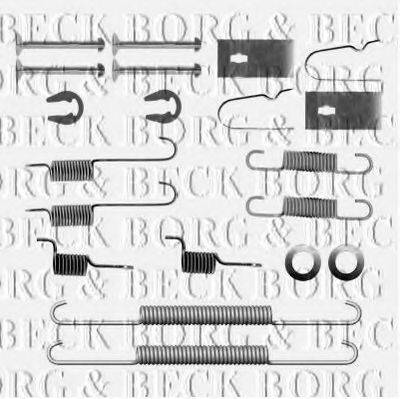 BORG & BECK BBK6160 Комплектуючі, колодки дискового гальма